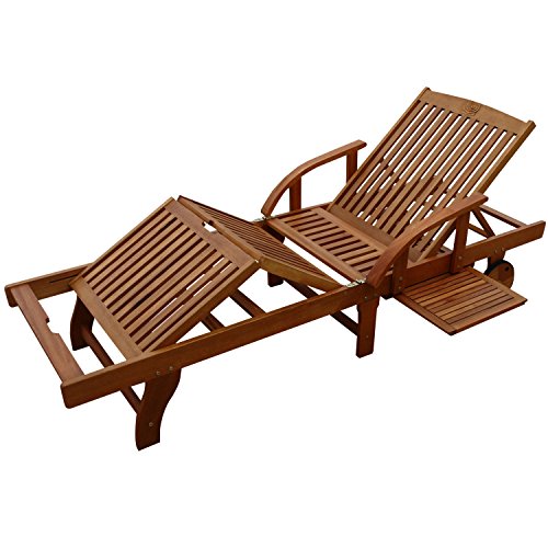 Indoba IND 70305 SL Serie Sun Shine Gartenliege Aus Holz FSC